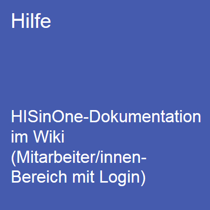 HISinOne-Hilfe