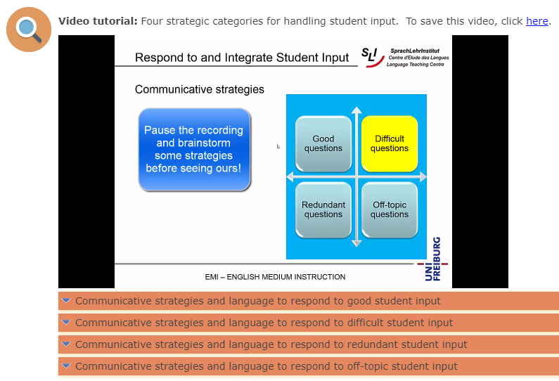 E-modules to hone your communicative skills for teaching in English